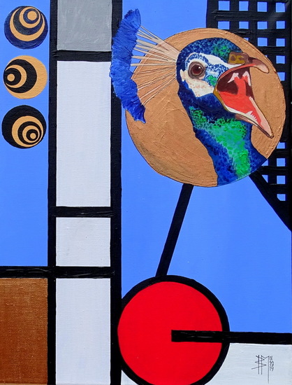 pauw blauw, (2van2)