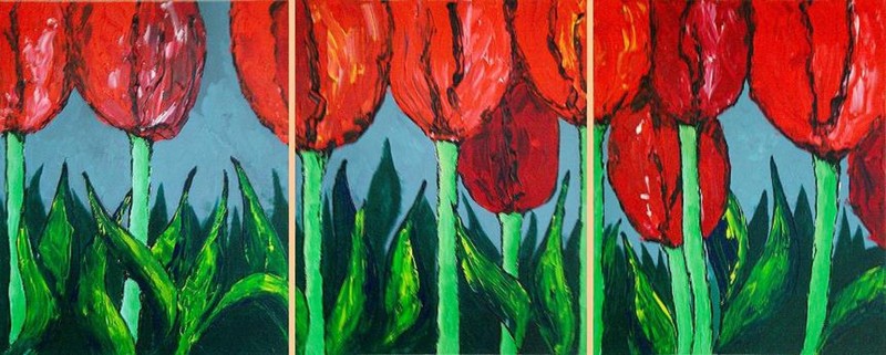 Tulips... - drieluik