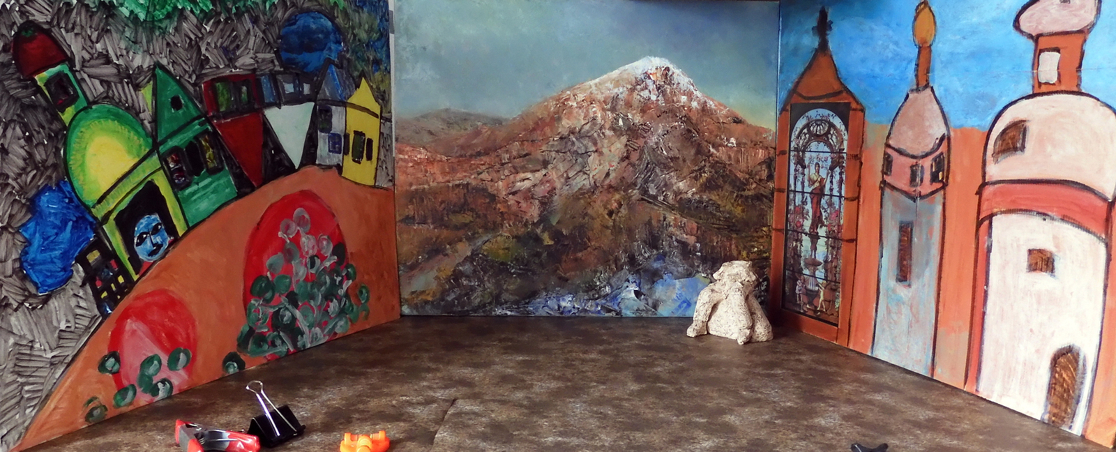 Geïnspireerd door Chagall 'Ik en het dorp'