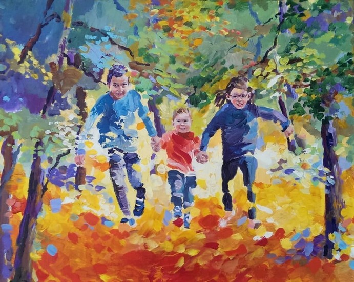 In het bos