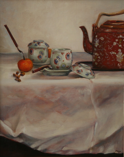 Thee met mikan / Tea with mikan