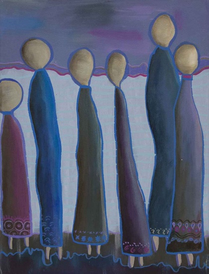 Groep blauw (stille tocht)