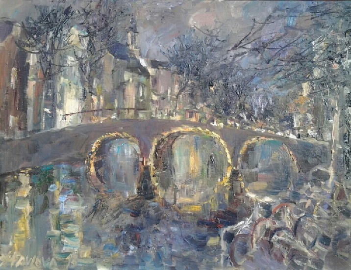 Avondlicht in Amsterdam
