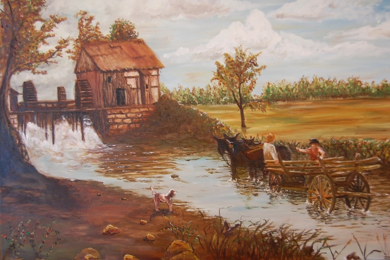 landschap voor de oma