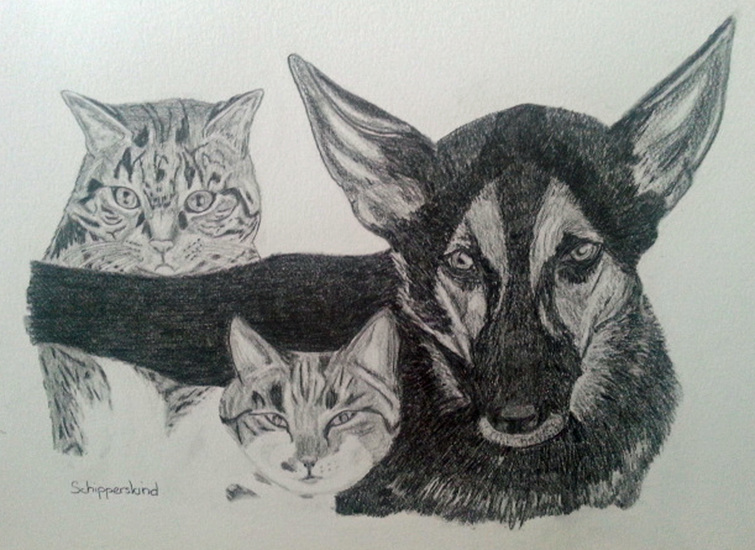 Bram , Loes en Dieneke.