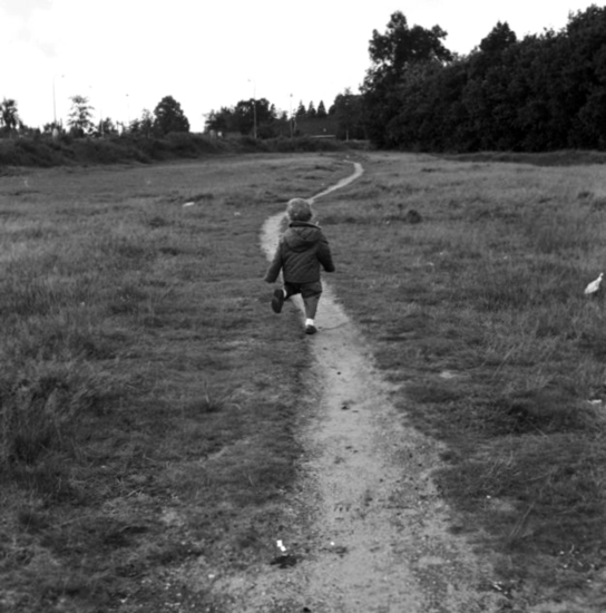 Jongetje op heide