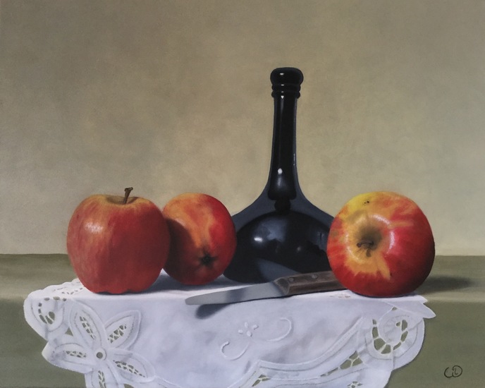 Appeltrio op kleedje