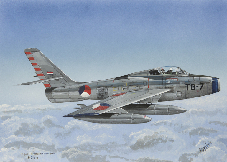 Republic F84F Thunderstreak. (Bestelnr. (KLU-50)