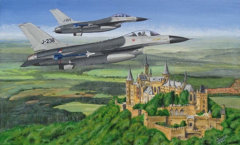 Twee Nederlandse F16's (Bestelnr.KLU-82)