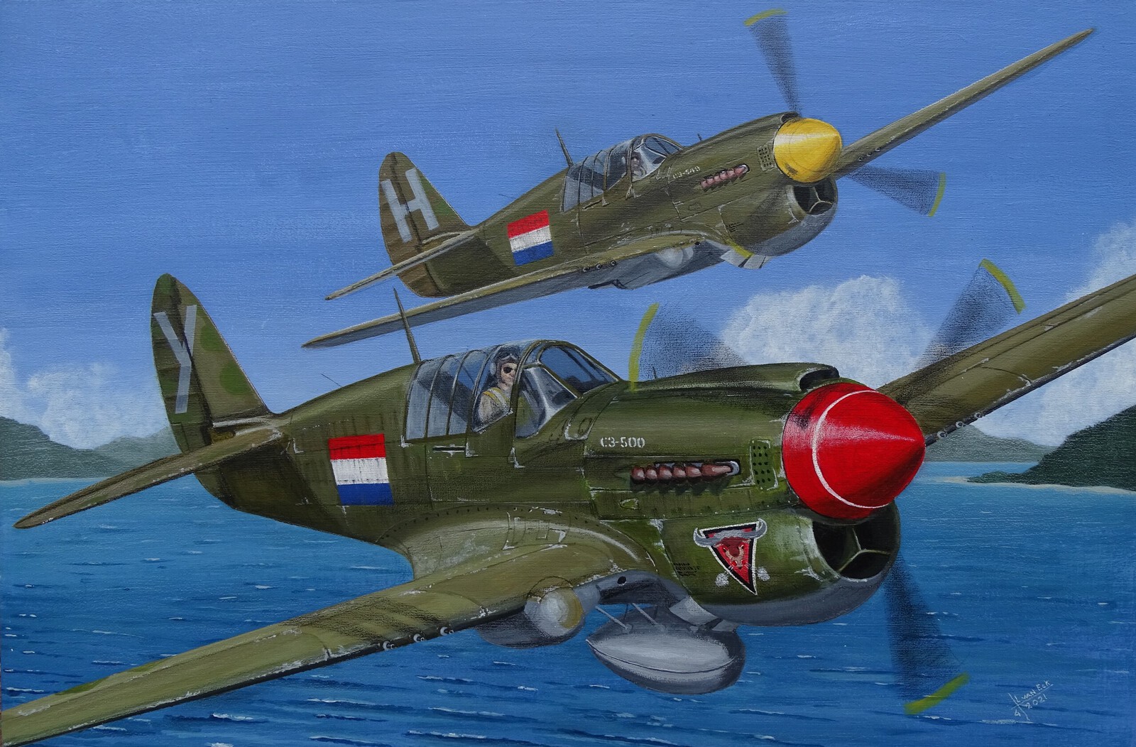 Curtiss P40-N Warhawk (Bestelnr, KNIL-11)