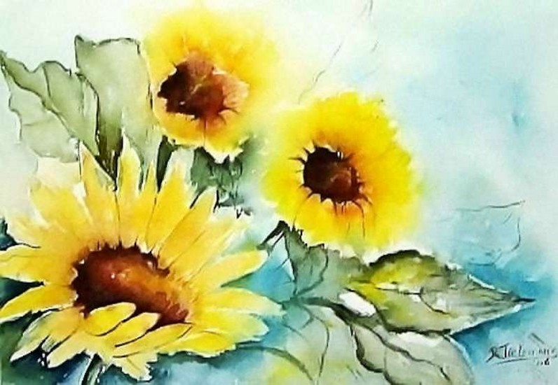 Zonnebloemen