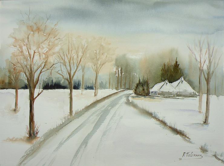Boerderij in de Sneeuw