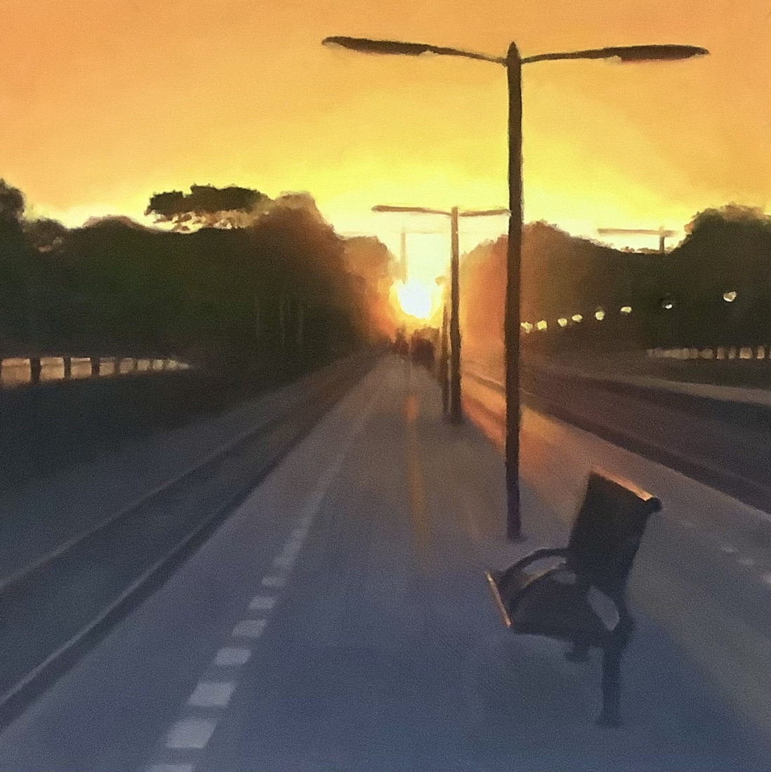 Waiting for a train