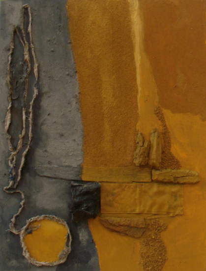 Compositie in oker (2)