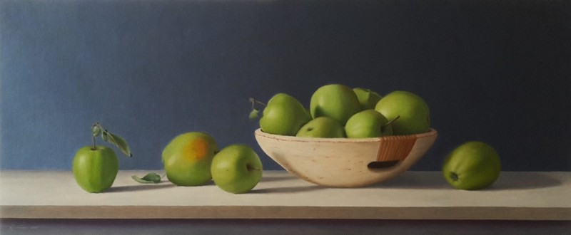 Appels in schaal