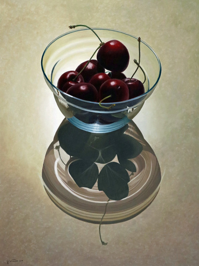 Kersen in glas