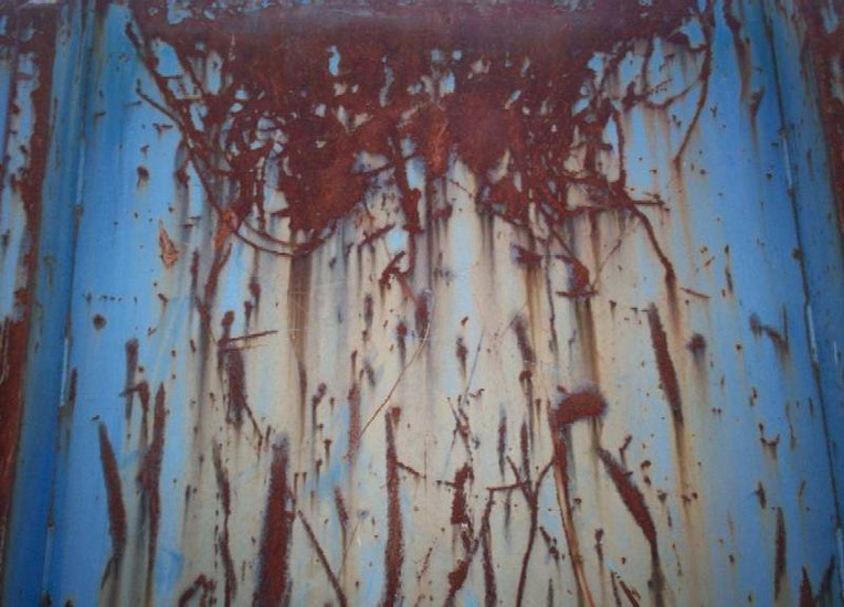 SCHILDERIJ VAN HEL BLAUW ROEST