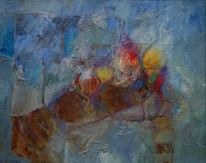 collage abstract stilleven