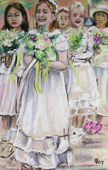 Bruidjes processie Laren I
