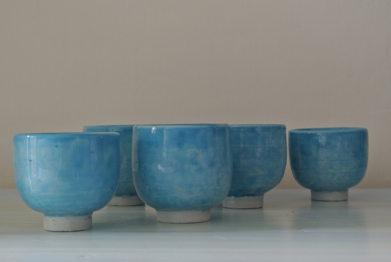 turquoise espresso bekers