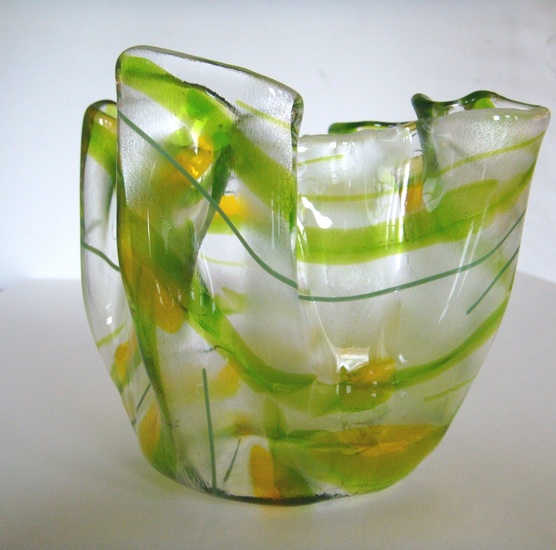 Groene plooivaas