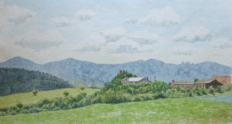 Uitzicht in Moravia (Tsjechische republiek)