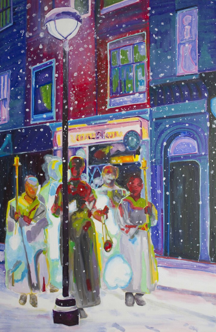 Winter processie
