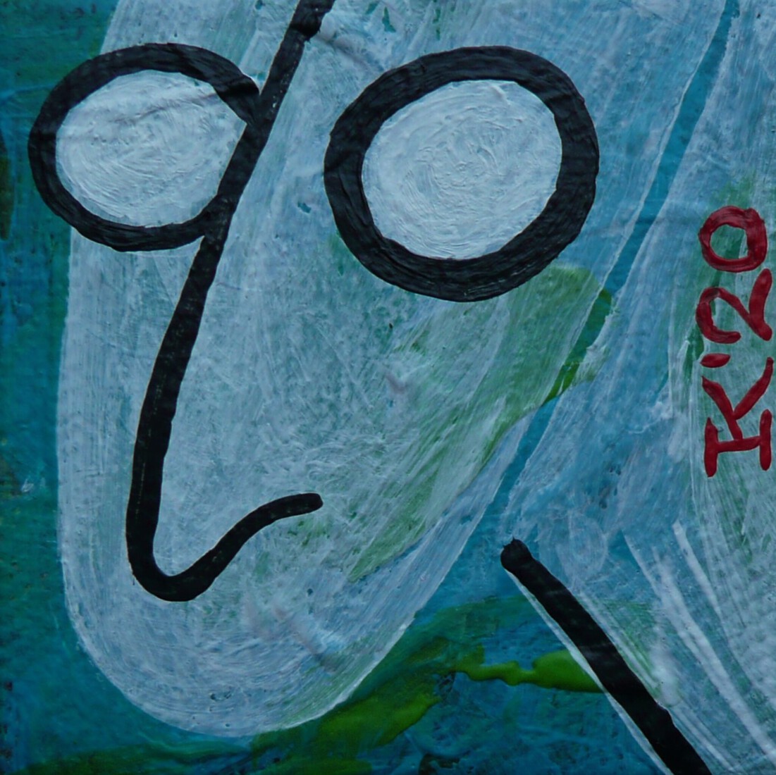 Abstract hoofdje 5 bij 5