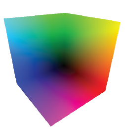 rainbow back face of volume