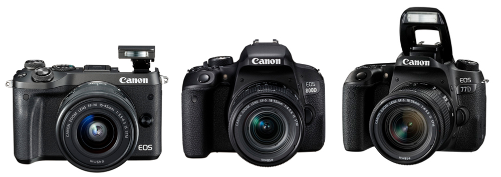 Canon announces the EOS M6, EOS 800D and EOS 77D