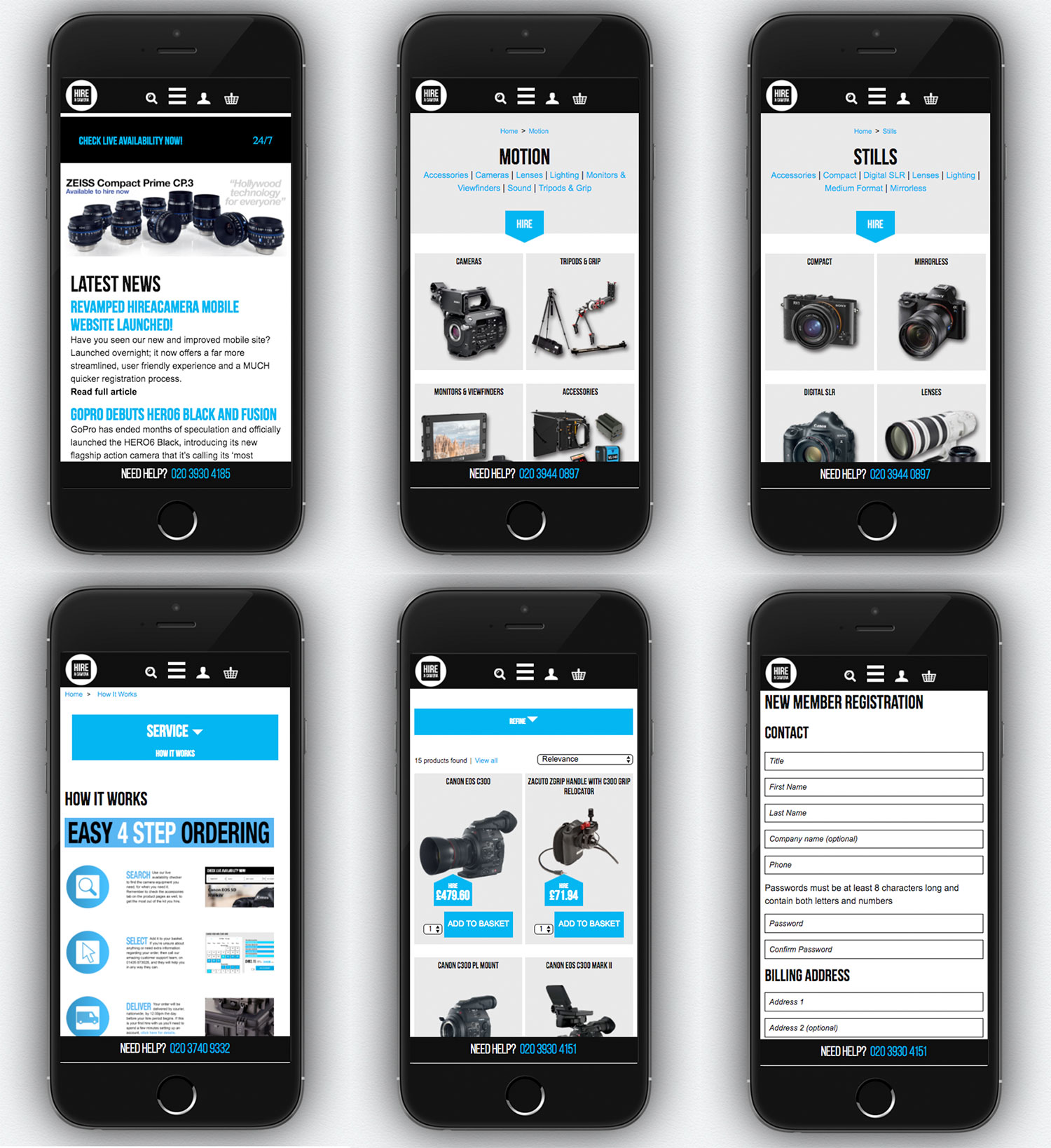 Revamped Hireacamera mobile site launched!