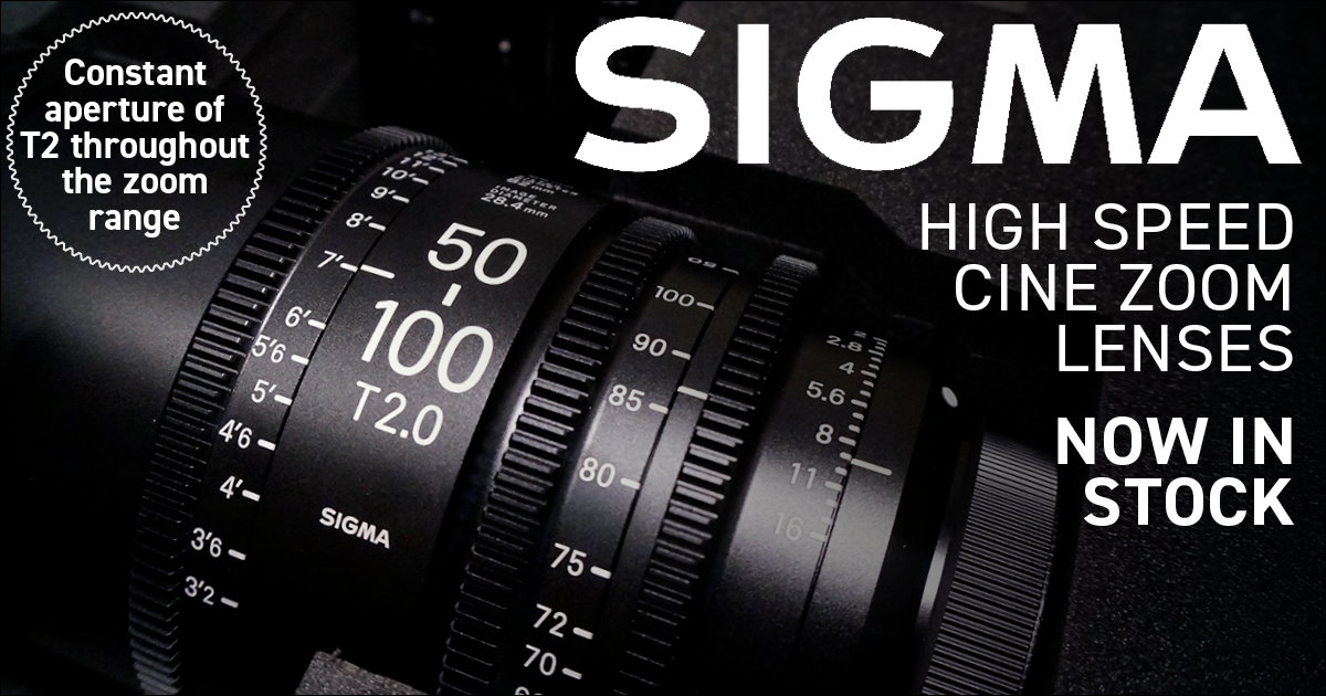 NOW IN STOCK: Sigma T2 High Speed Zoom Cine Lenses!