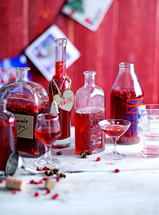 Spiced pomegranate gin
