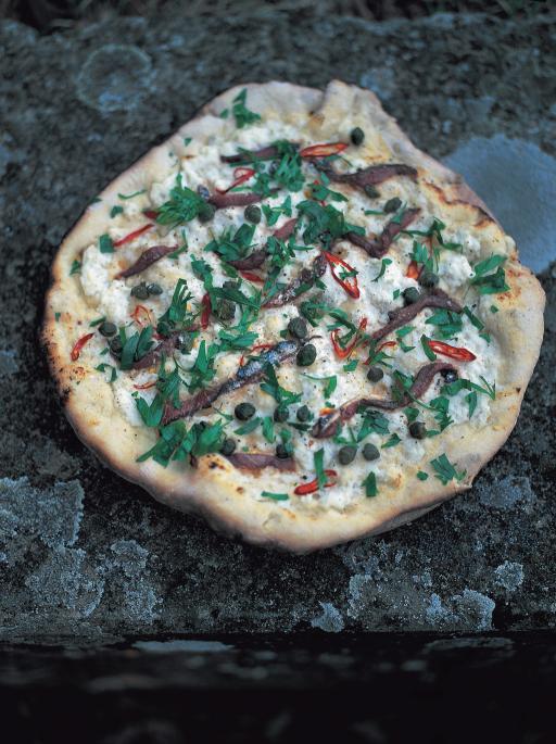 Anchovy+Pizza+Recipe Anchovies & Caper Pizza Toppings| Bread Recipes | Jamie Oliver Recipes