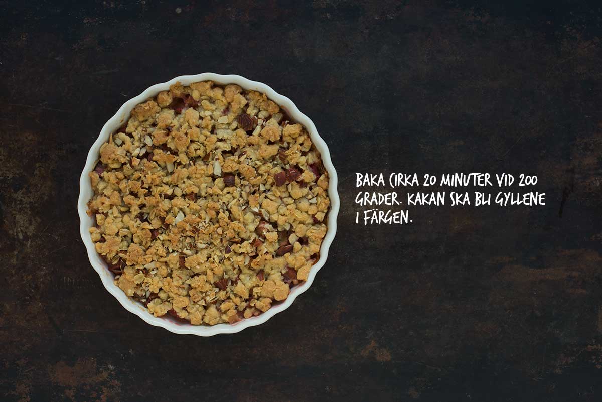 Recept: Smulpaj med rabarber | Frk. Kräsen