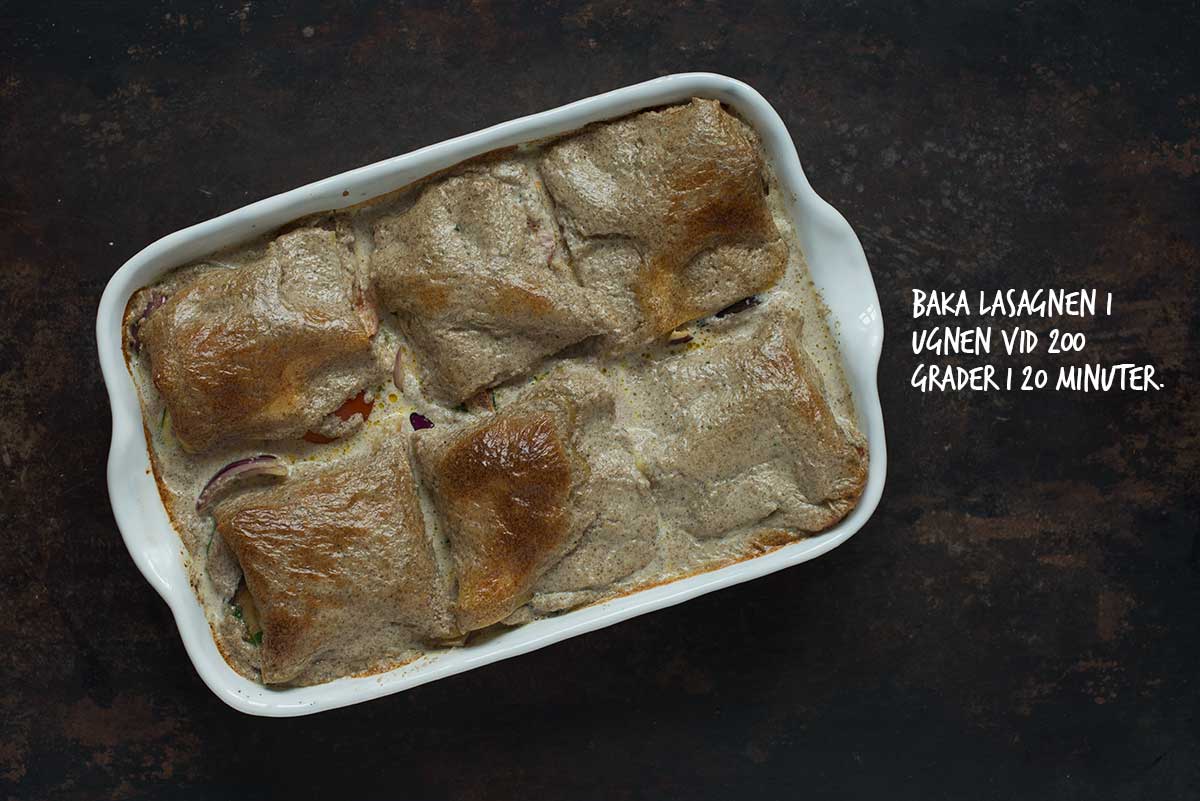 Recept: Vegetarisk lasagne | Frk. Kräsen