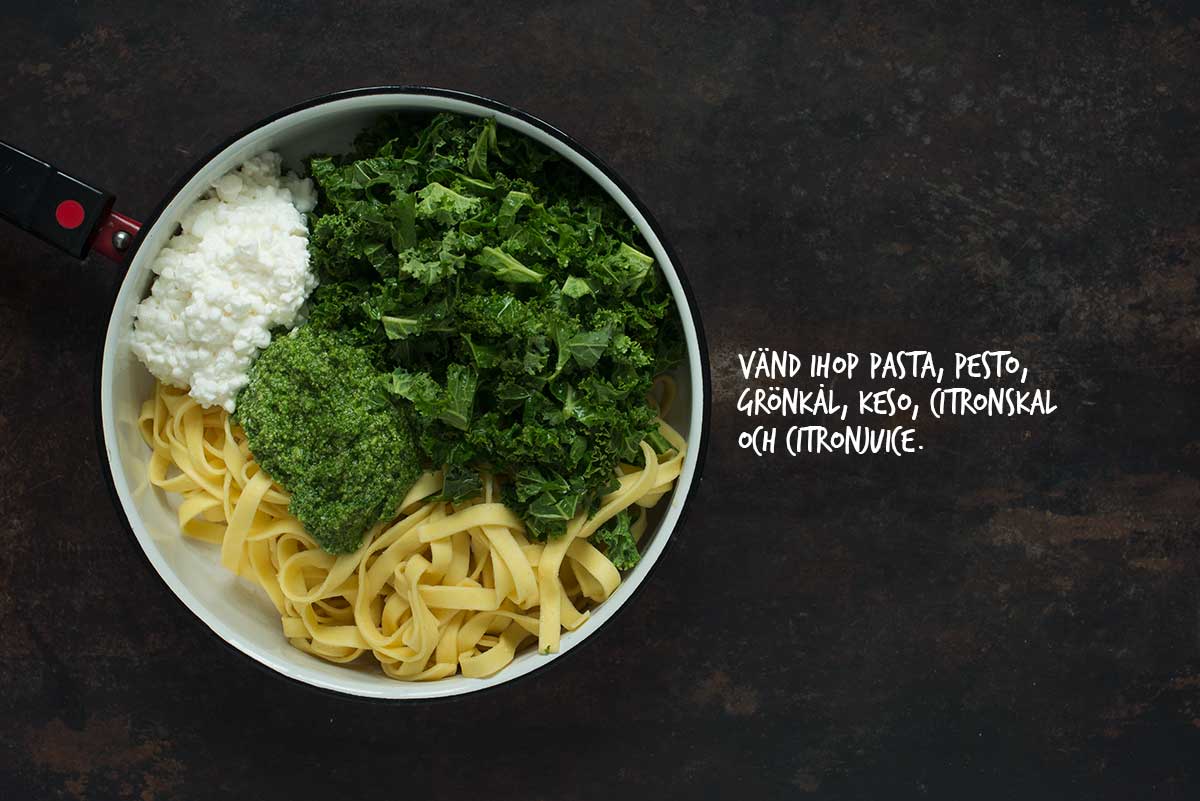 Recept: Pasta med lax och pesto | Frk. Kräsen