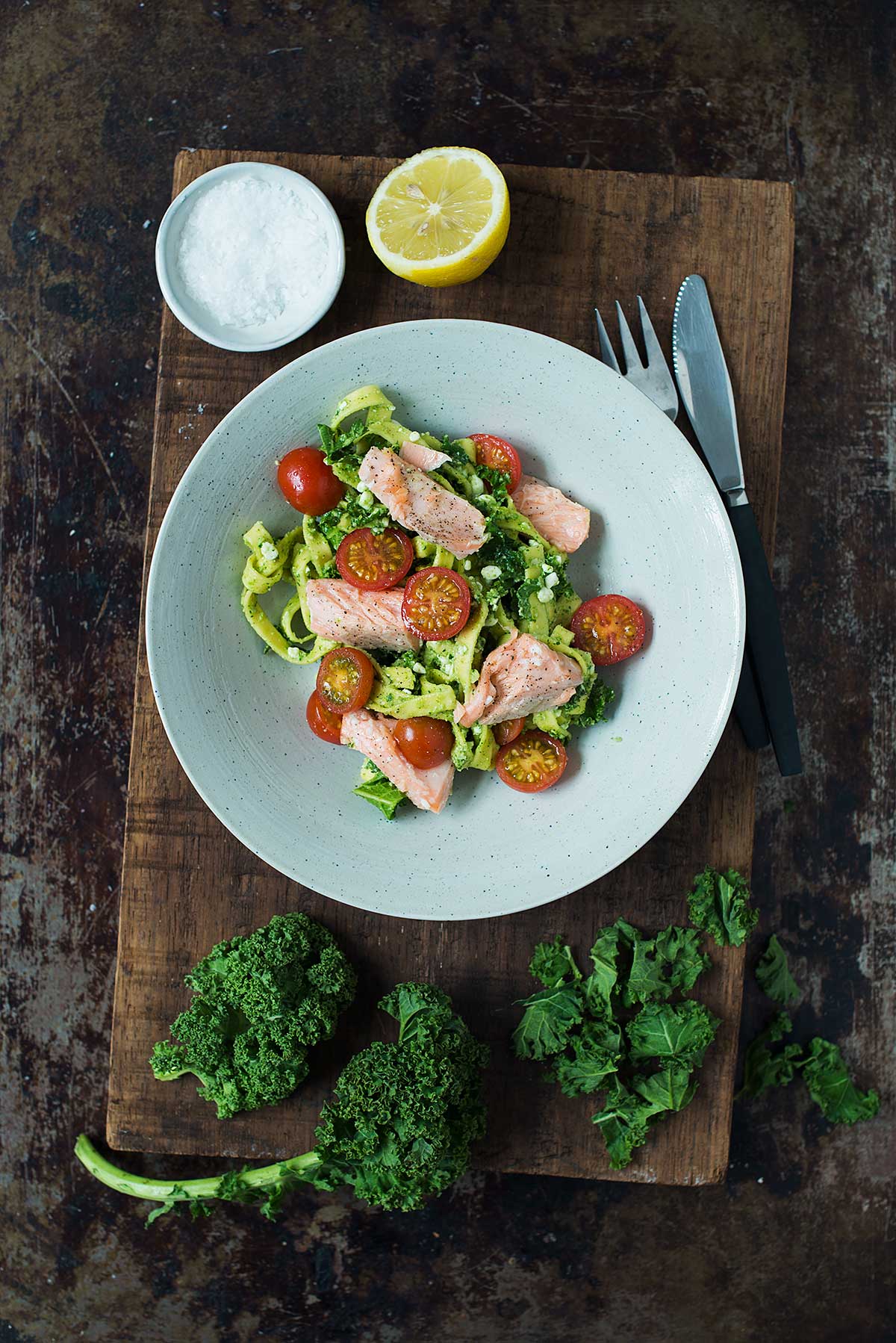 Recept: Pasta med lax och pesto | Frk. Kräsen