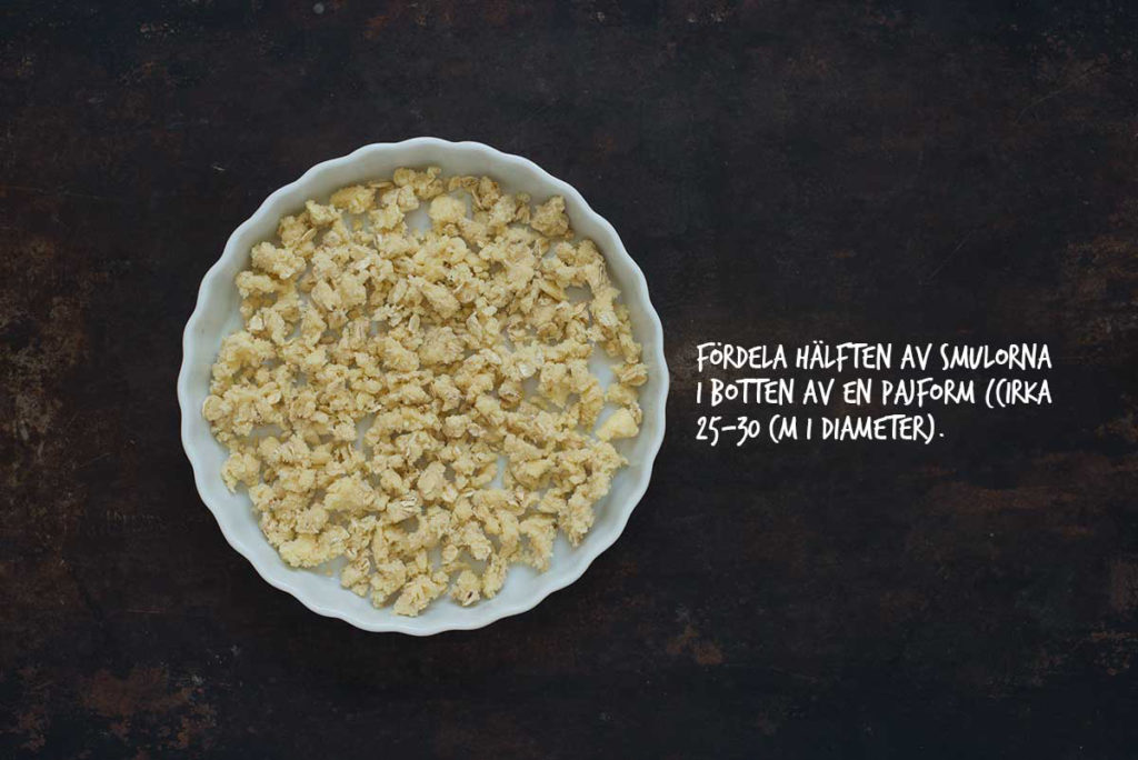 Recept: Crumble med röda vinbär och vit choklad | Frk. Kräsen