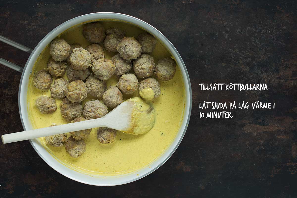 Recept: Danska köttbullar i currysås | Frk. Kräsen