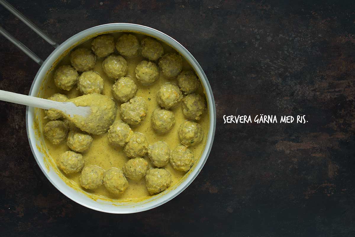 Recept: Danska köttbullar i currysås | Frk. Kräsen