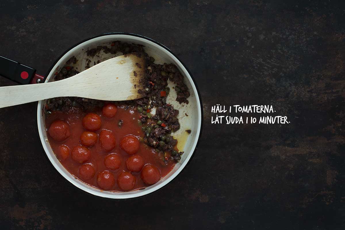 Recept: Spagetti alla puttanesca | Frk. Kræsen