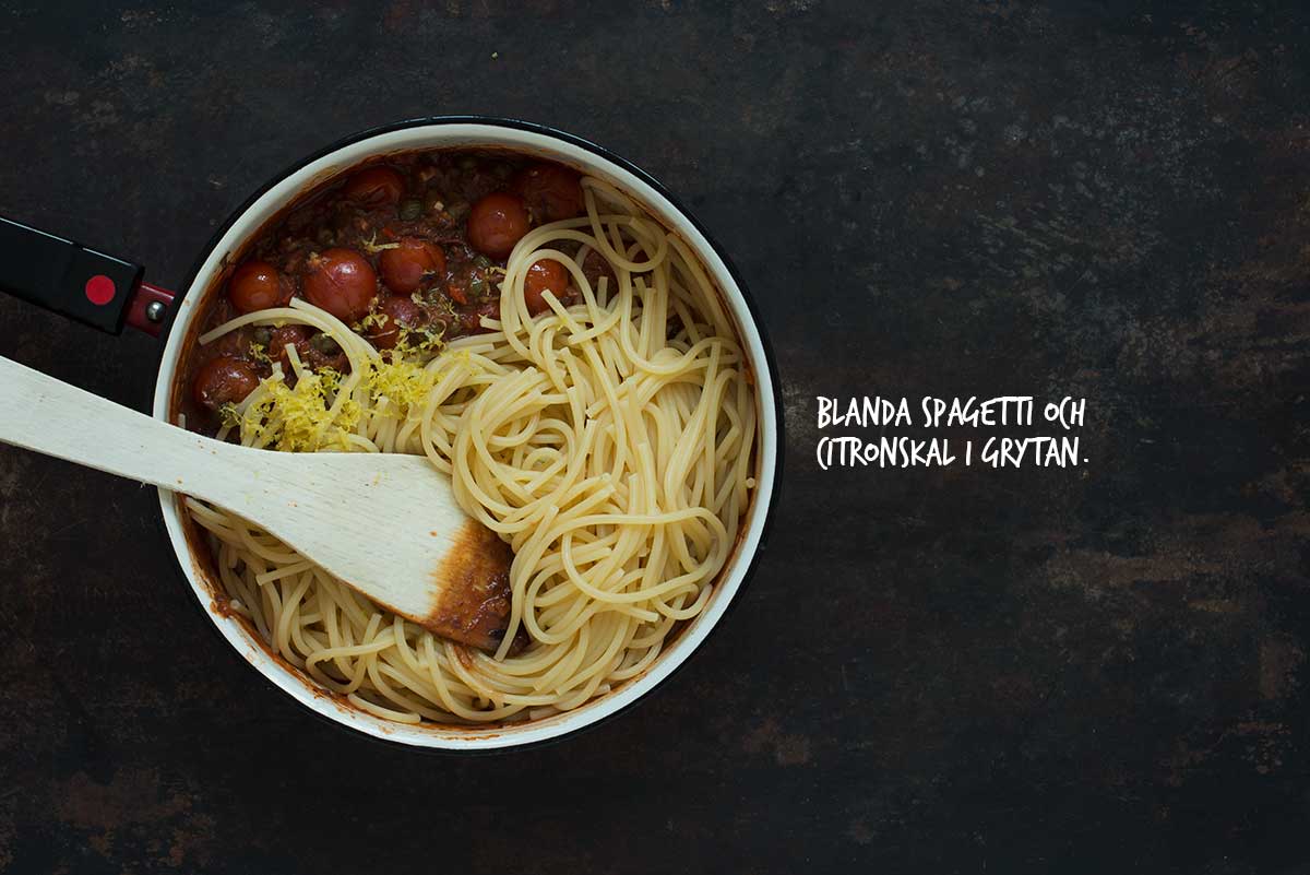 Recept: Spagetti alla puttanesca | Frk. Kræsen