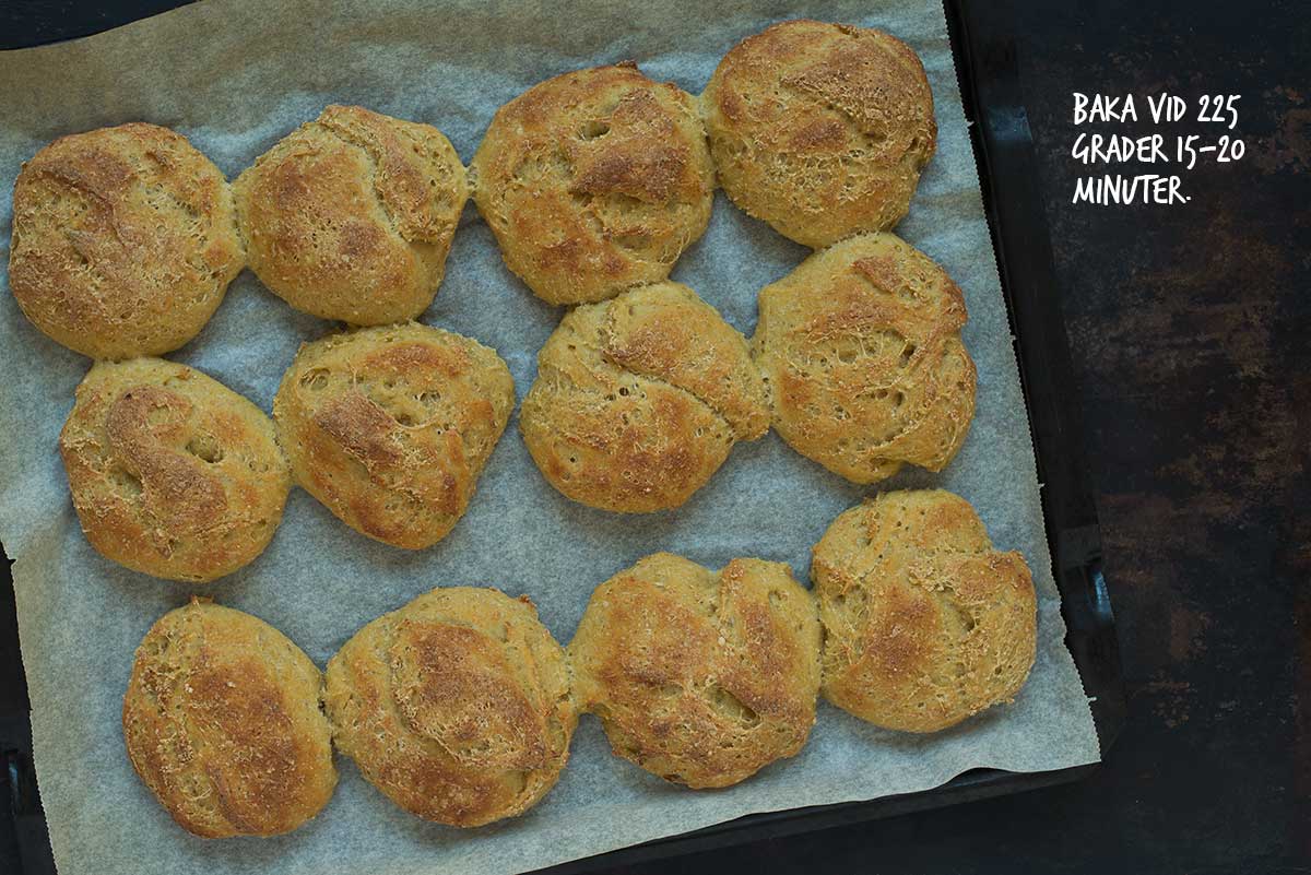 Recept: Kalljästa bullar med bönor | Frk. Kräsen
