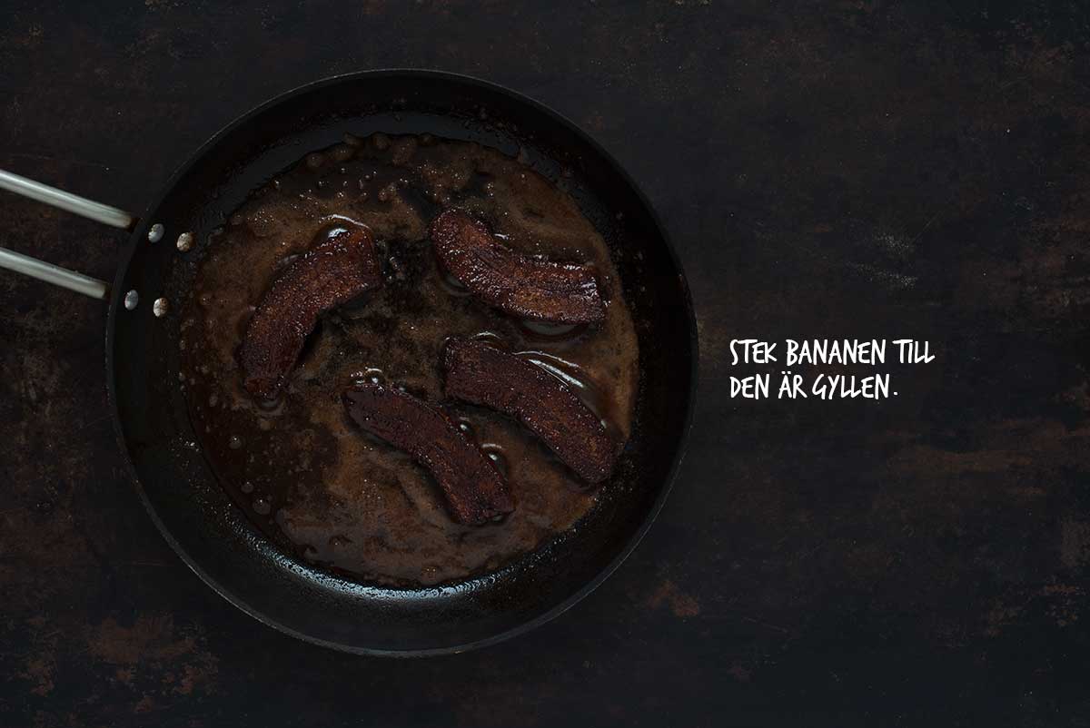 Recept: Havregrynsgröt med stekta bananer och jordnötssmör | Frk. Kräsen