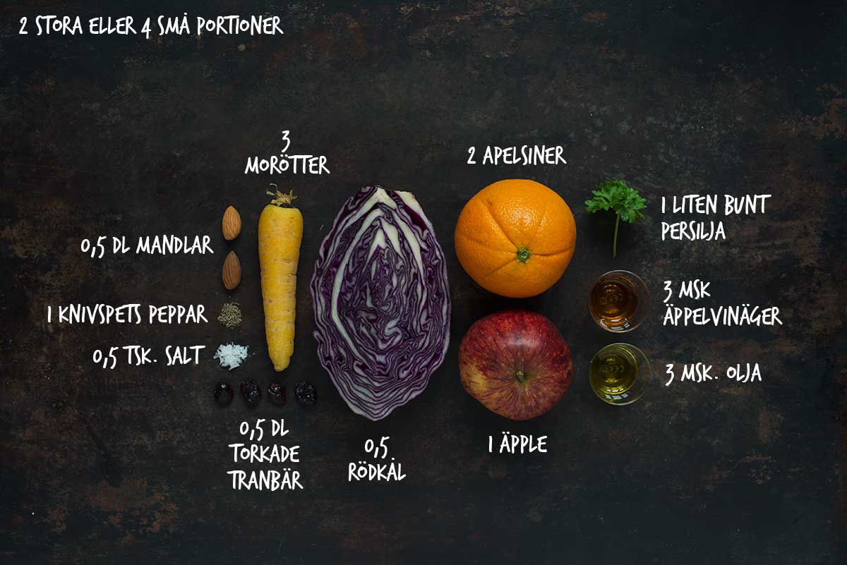 Recept: Råkostsallad med rödkål och morötter | Frk. Kräsen