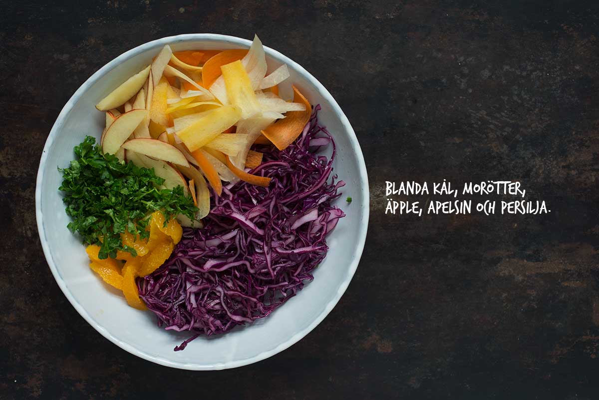 Recept: Råkostsallad med rödkål och morötter | Frk. Kräsen
