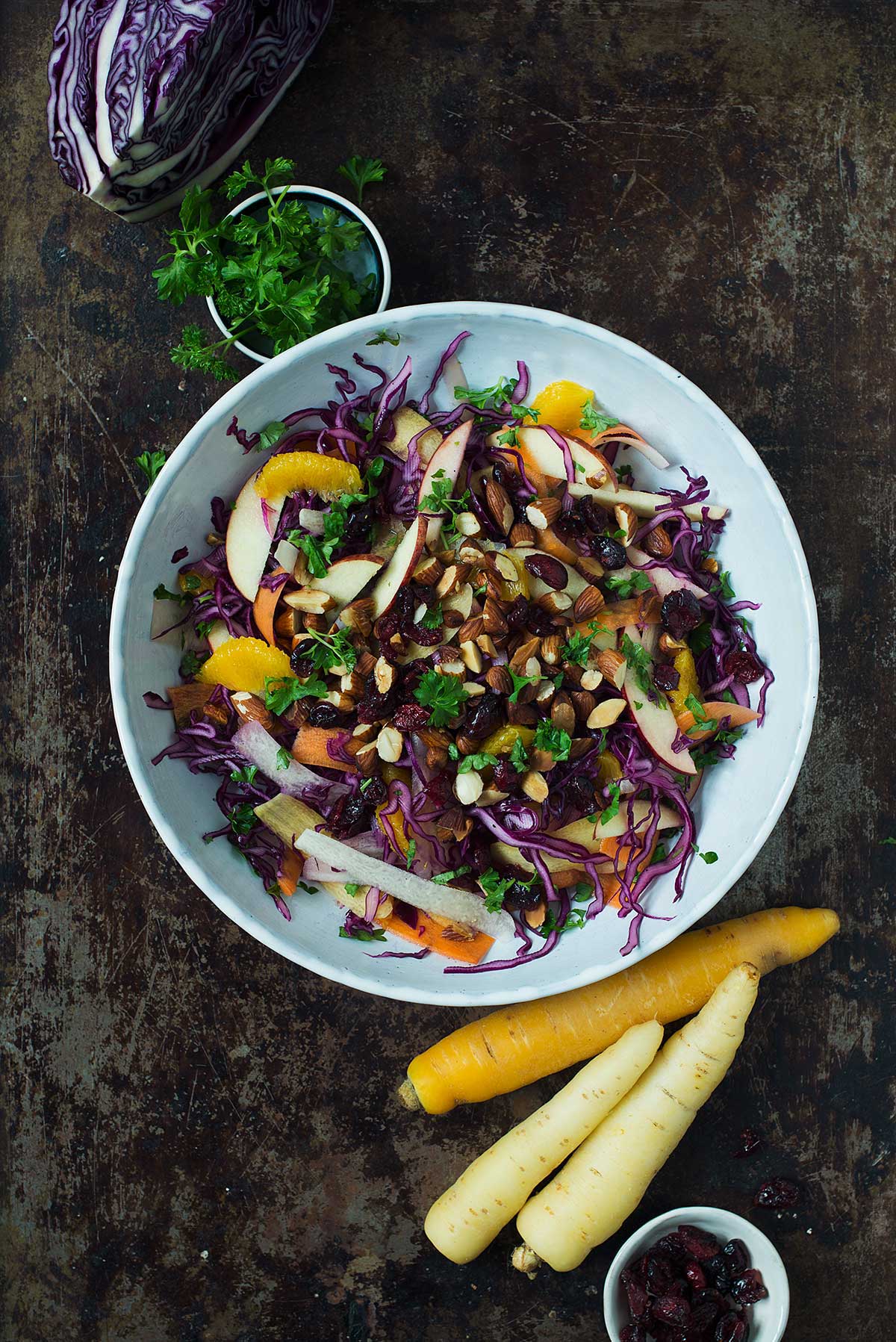 Recept: Råkostsallad med rödkål och morötter | Frk. Kräsen