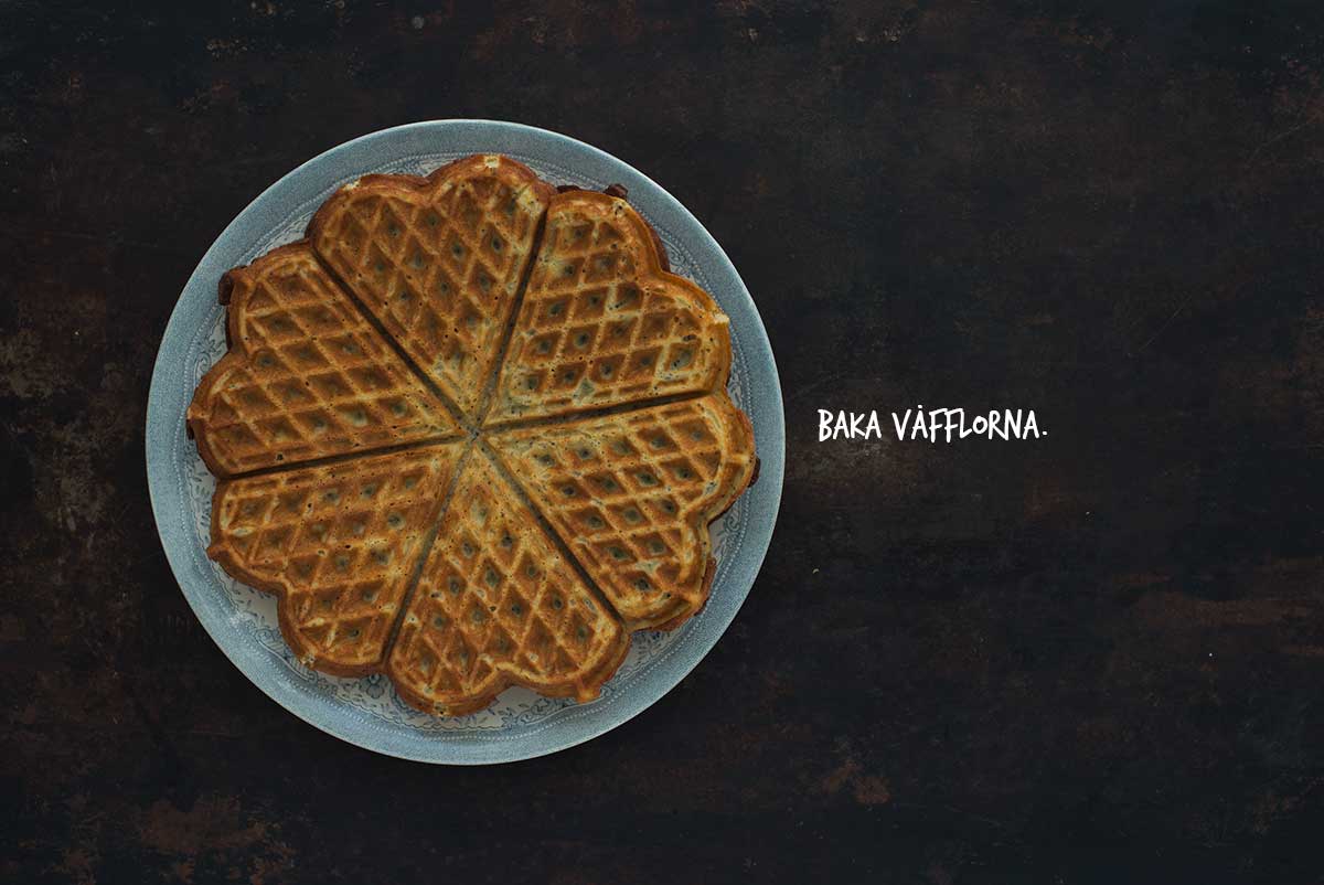 Recept: Våfflor med citron och vallmofrön | Frk. Kräsen