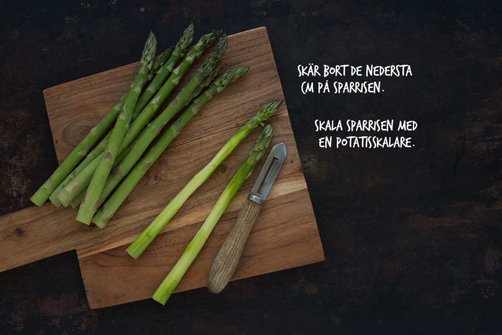 Recept: Panerad sparris med pocherat ägg och ärtor | Frk. Kräsen